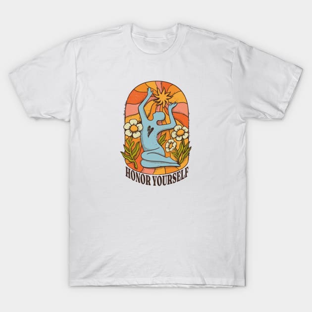 Garden Meditation: Honor Yourself T-Shirt by Life2LiveDesign